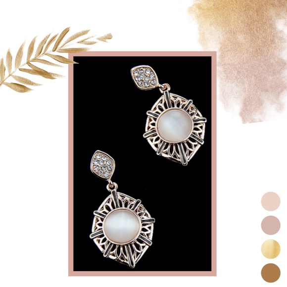 Rose Gold Water Drop Post Earrings NWT - Picture 6 of 6